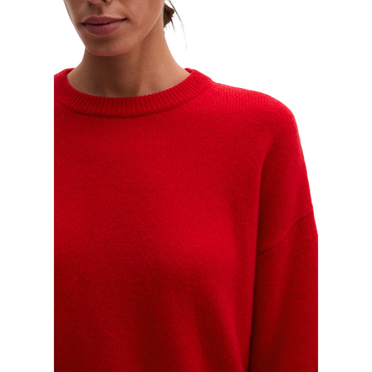 Pull ample en laine mérinos douce rouge, MARC O'POLO