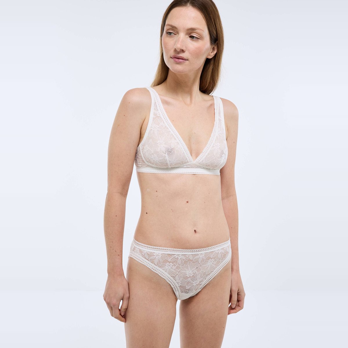 Culotte VALENTINA en dentelle ivoire, MONOPRIX