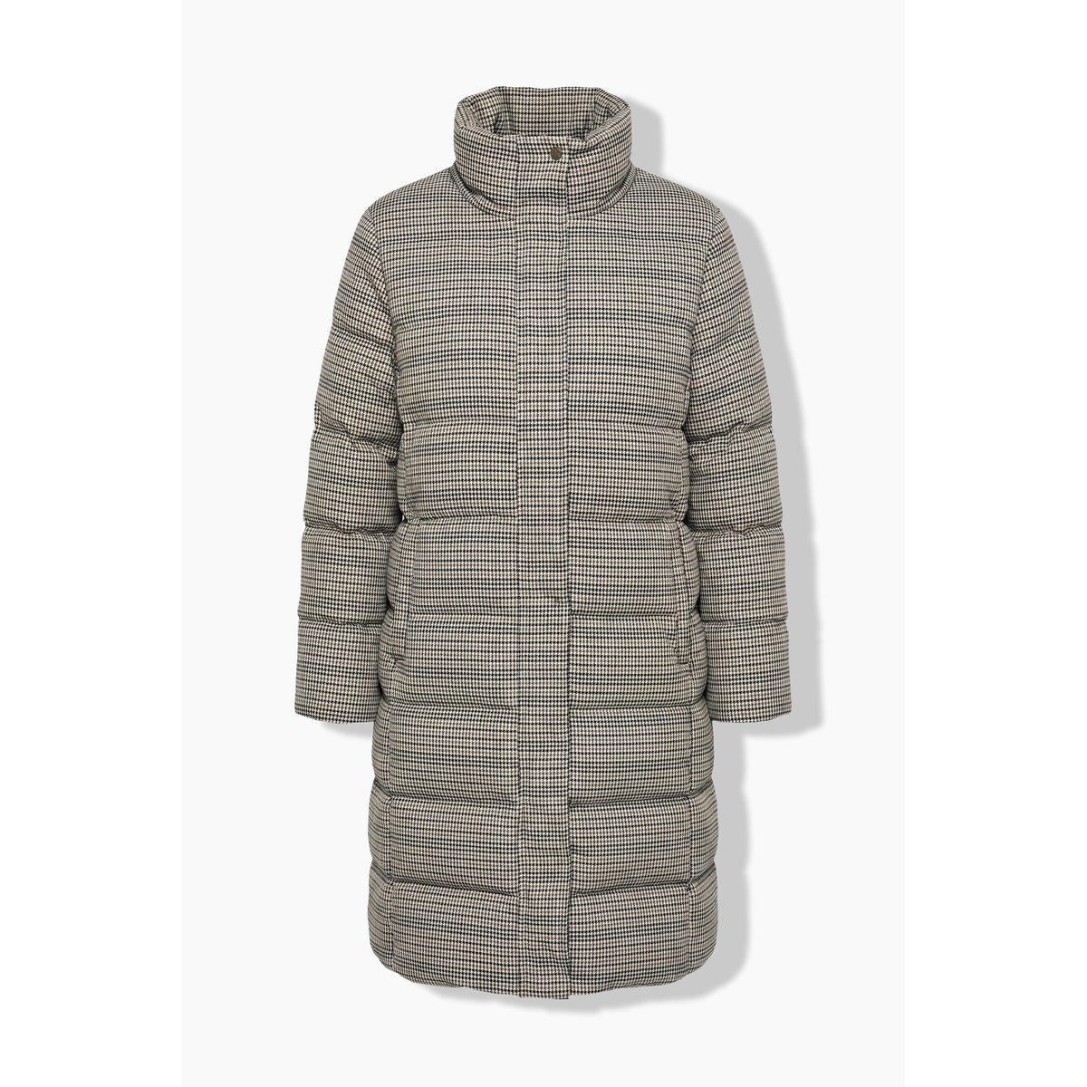 Manteau matelassé, motif pied-de-poule blanc cassé, ULLA POPKEN