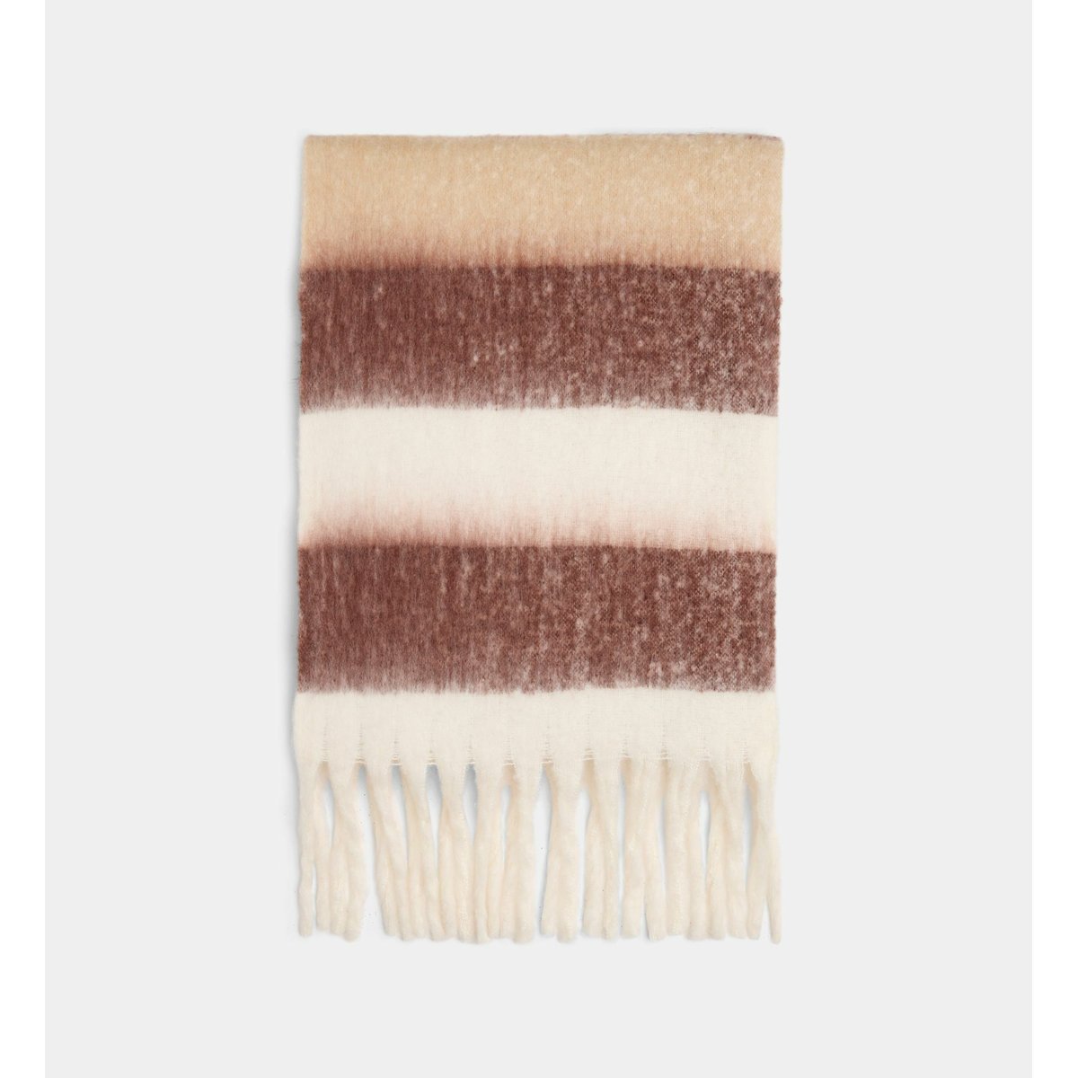Écharpe rayée mani beige, GALERIES LAFAYETTE