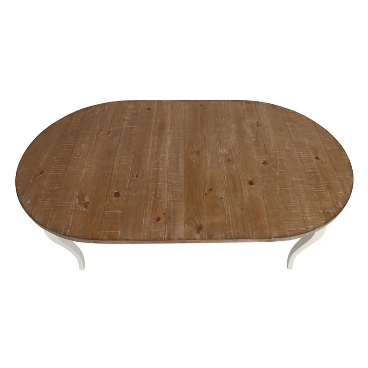 Table ronde extensible - PROVENCE blanc, INTERIOR'S