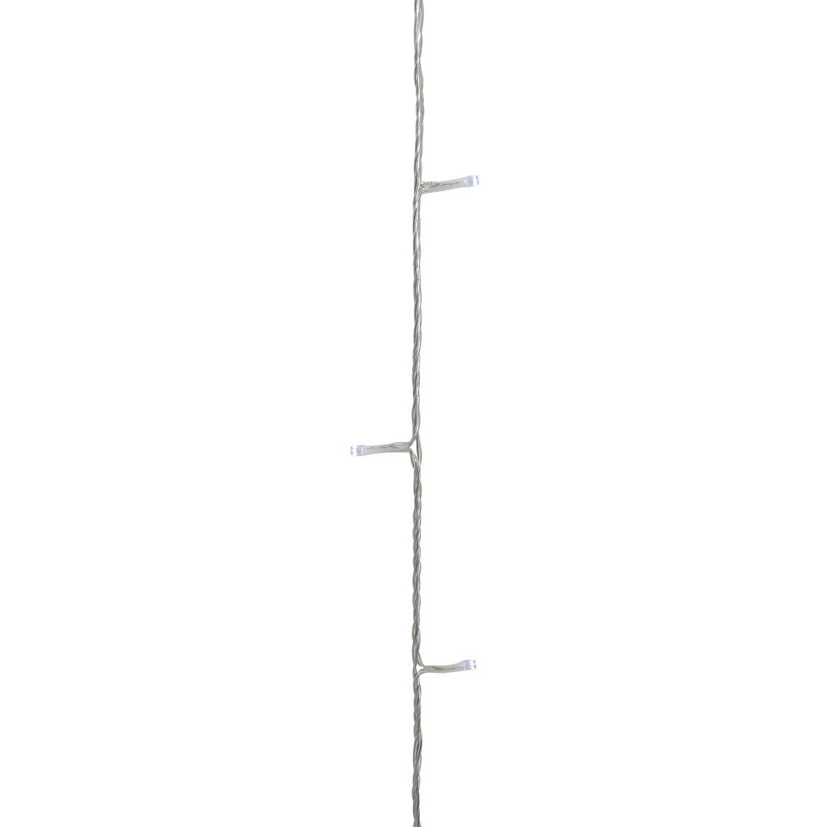 Rideau lumineux de façade d'extérieur 3 x 2 m 600 LED blanc chaud à effets avec minuteur sur secteur blanc froid, FEERIC LIGHTS & CHRISTMAS