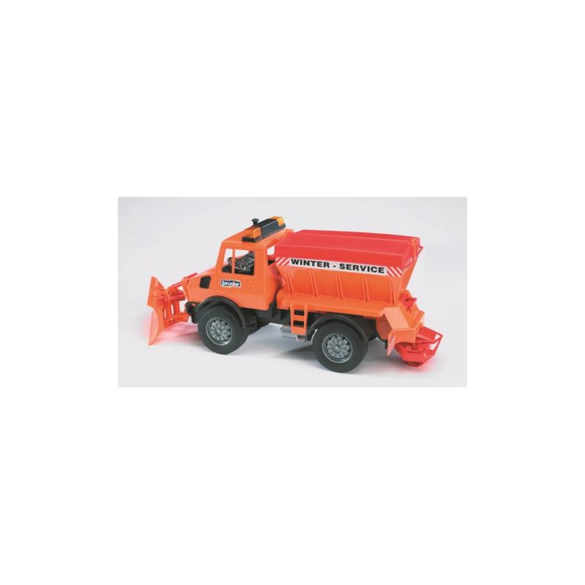 MB-Unimog - Service hivernal avec chasse-neige orange, BRUDER