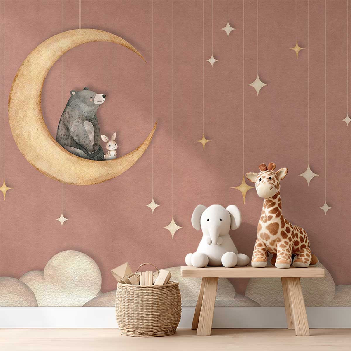 Papier peint L'Ours et la Lune d'Or autres, HEXOA