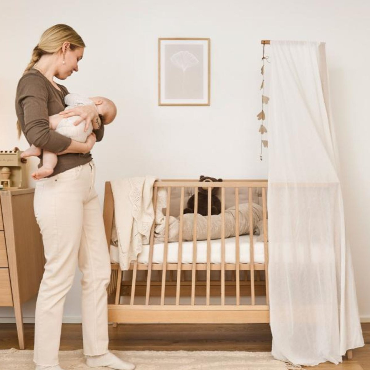 Flèche de lit bébé Linea chêne, LEANDER