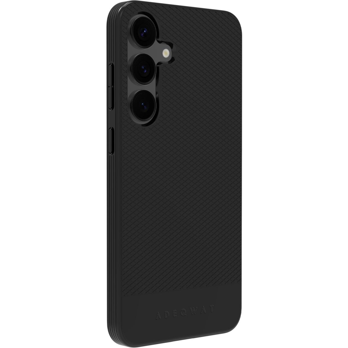 Coque Samsung S25+ - Noir couleur unique, ADEQWAT