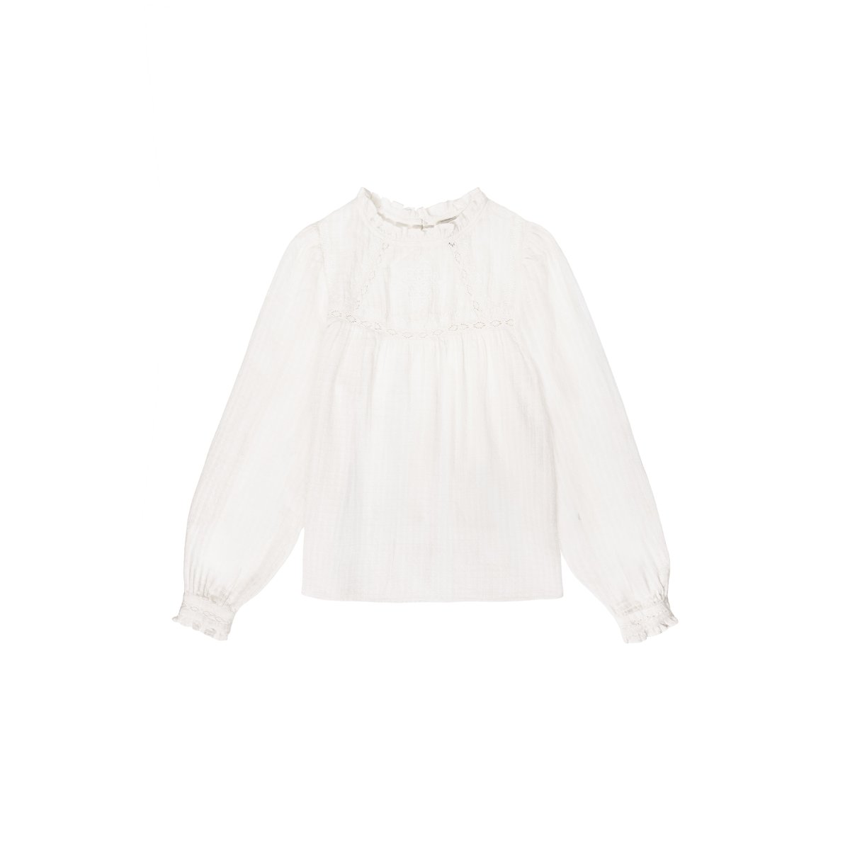 BLOUSE uni BIRSENA 11-ecru, LA PETITE ETOILE