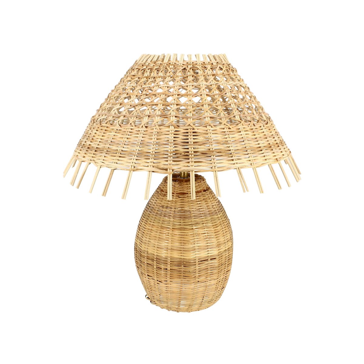 Lampe à poser en rotin, JOYCE naturel, NOW'S HOME