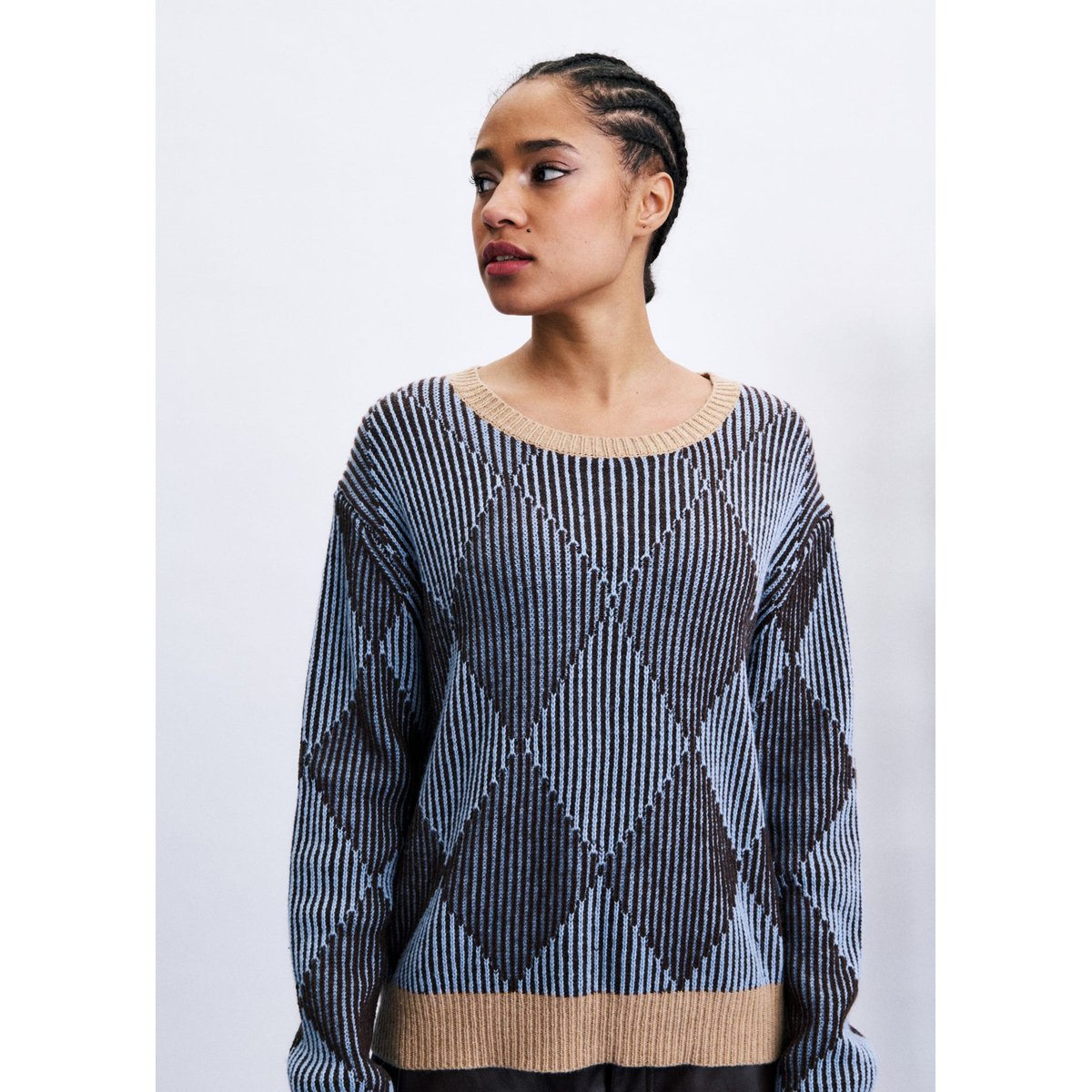 Pull Elati en laine ELATI gris, FRNCH