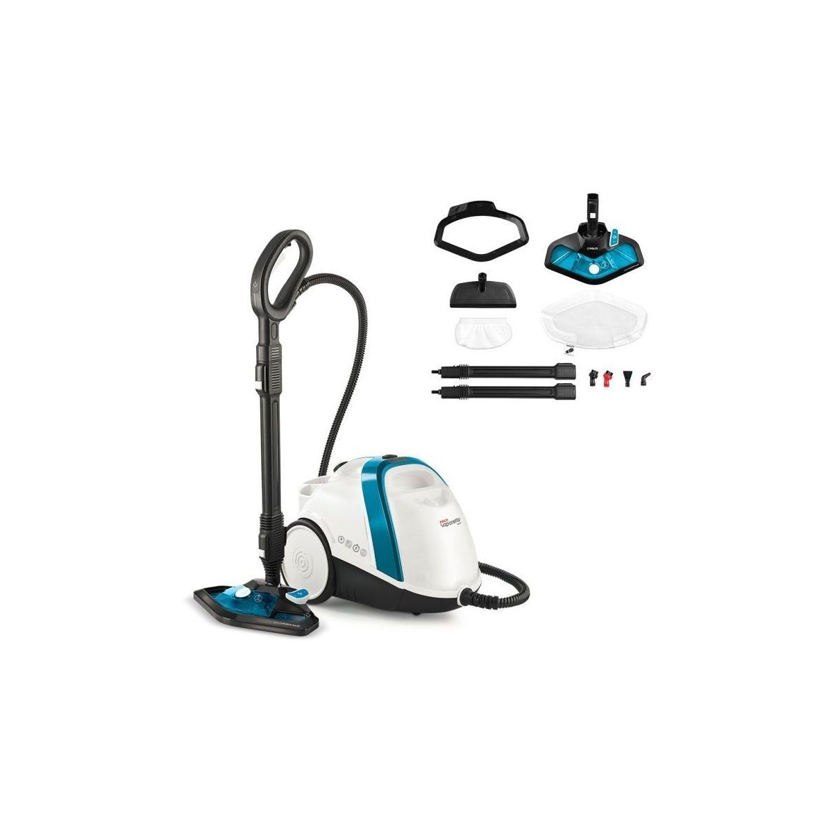 Nettoyeur vapeur traîneau vaporetto smart 100B blanc + bleu, POLTI