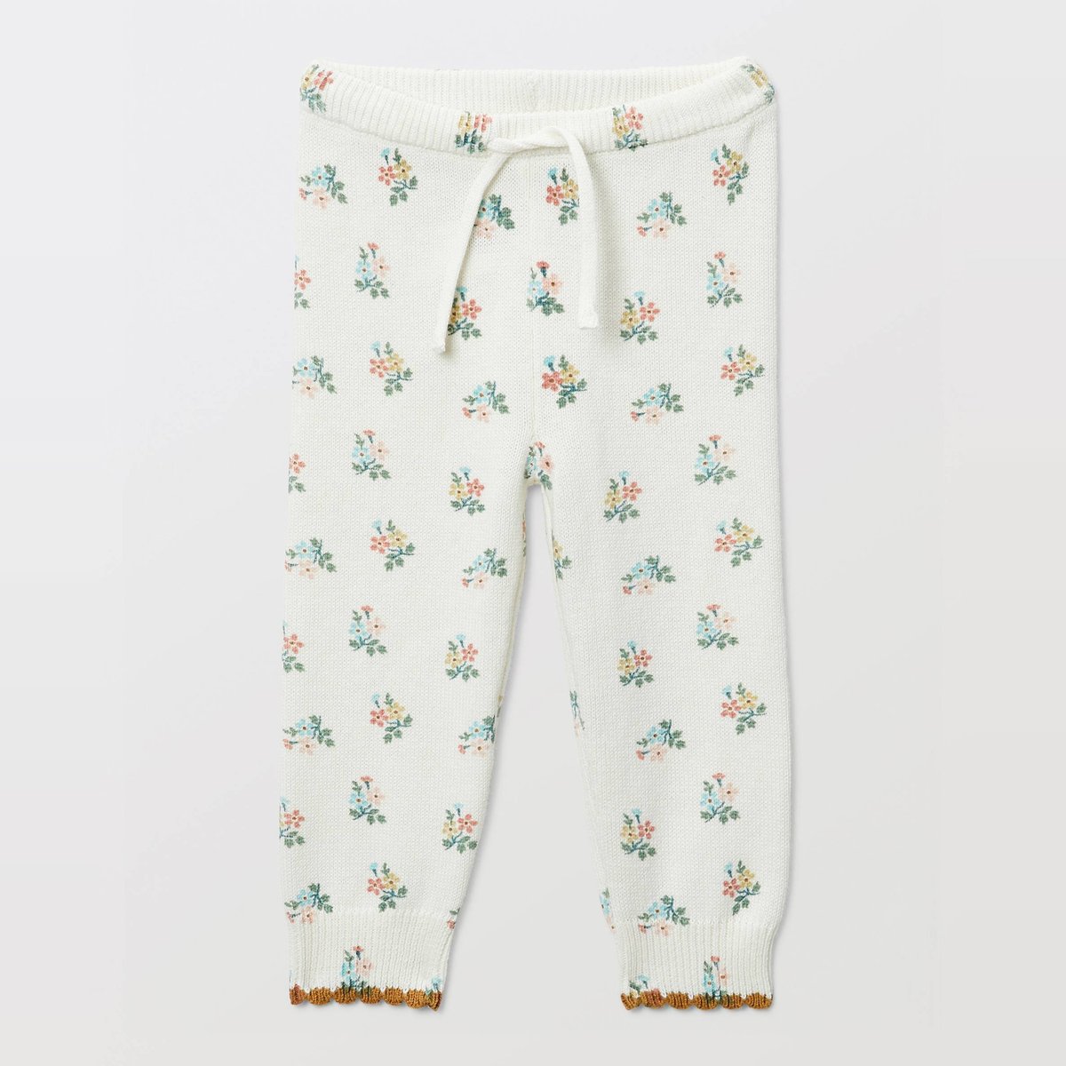 Legging côtelé imprimé en tricot white cap, BOUT'CHOU