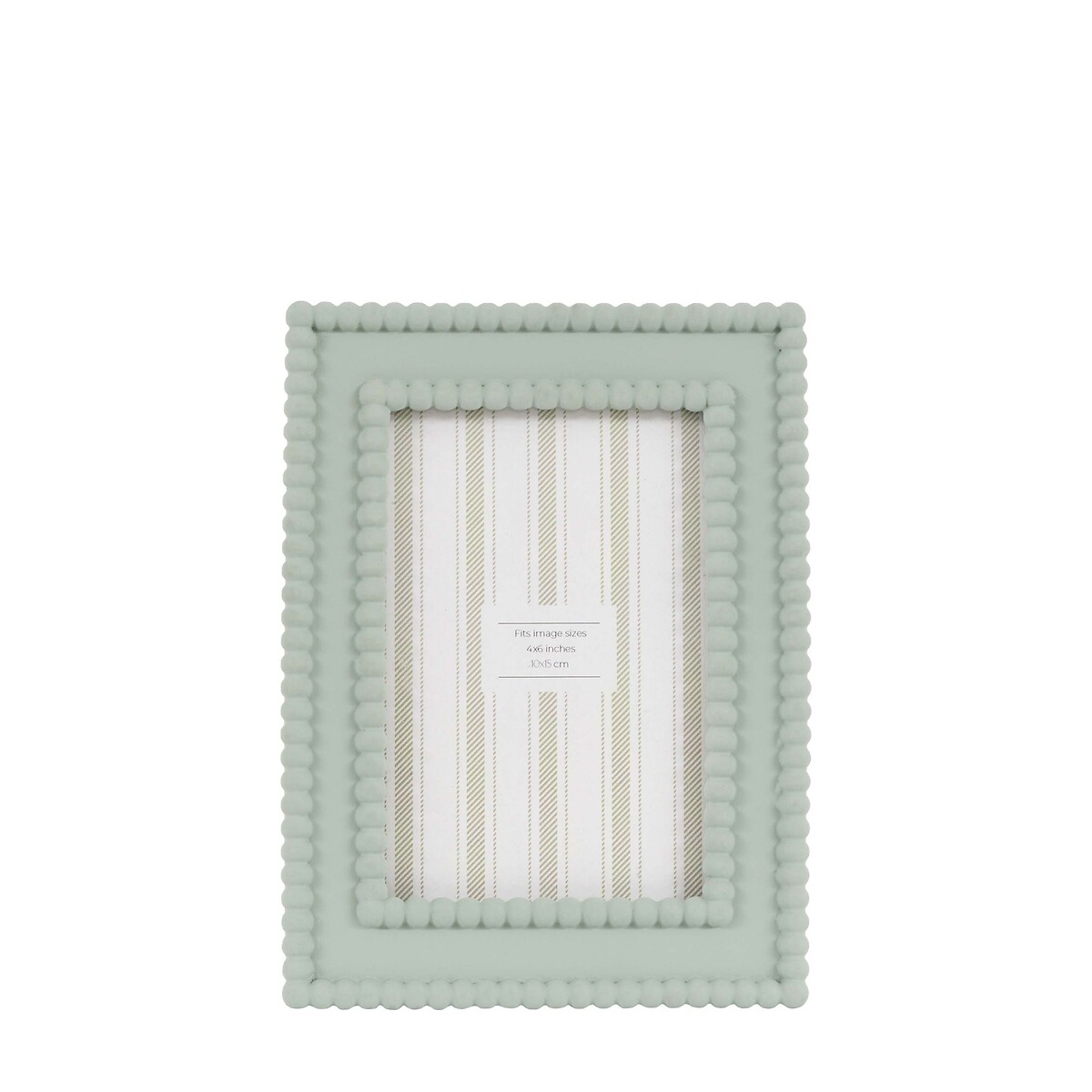 4x6" Calitri Beaded Photoframe in Sage Green green, ÉDITÉ