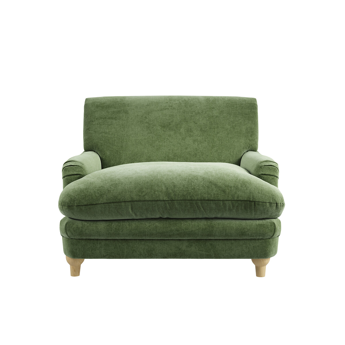 Seraphine Soft Chenille Snuggle Chair moss green, ÉDITÉ