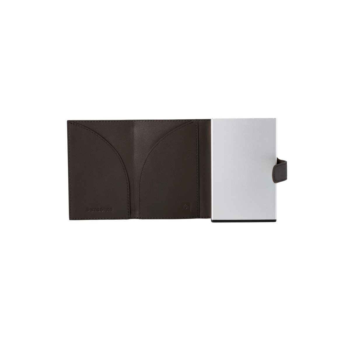 Alu fit credit card holder taille S dark brown, SAMSONITE