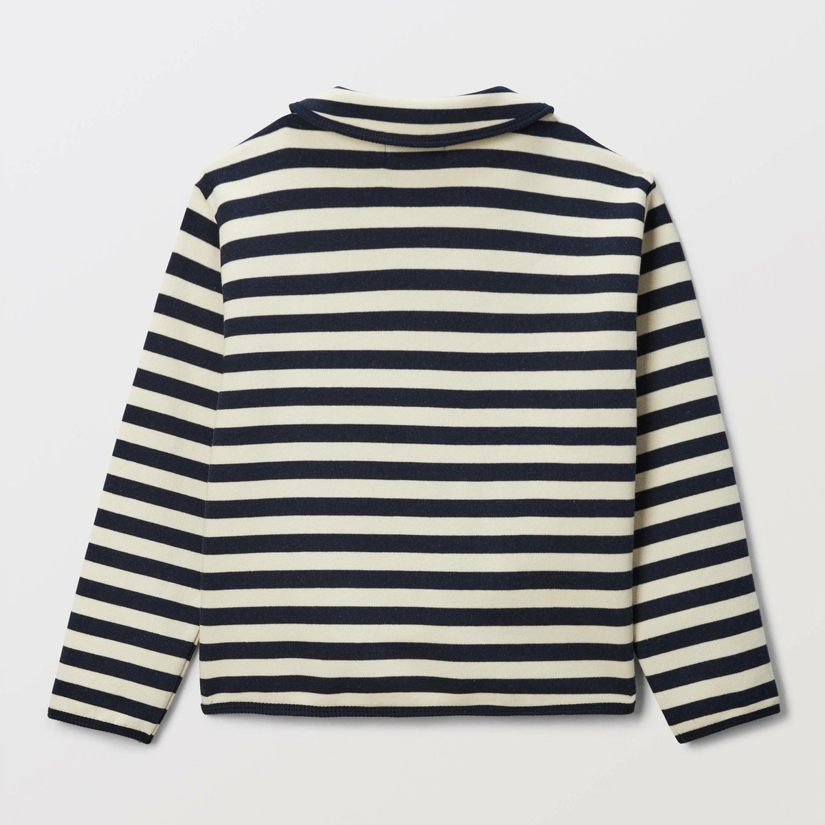 Cardigan rayé en coton BIO GOTS naturel, MONOPRIX