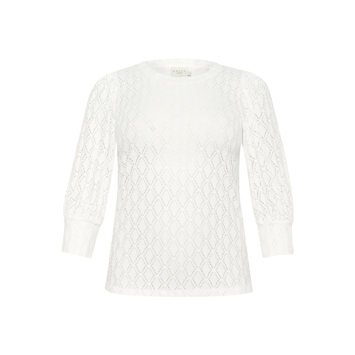 Long sleeved blouse blanc chalk, KAFFE CURVE