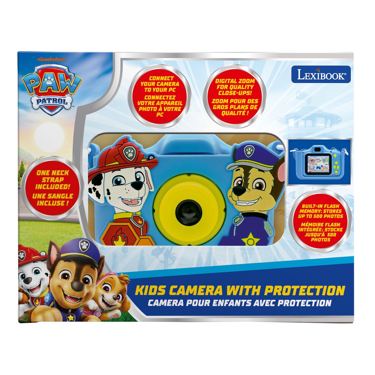 Camera pour enfants avec protection La Pat’ Patrouille bleu, LEXIBOOK