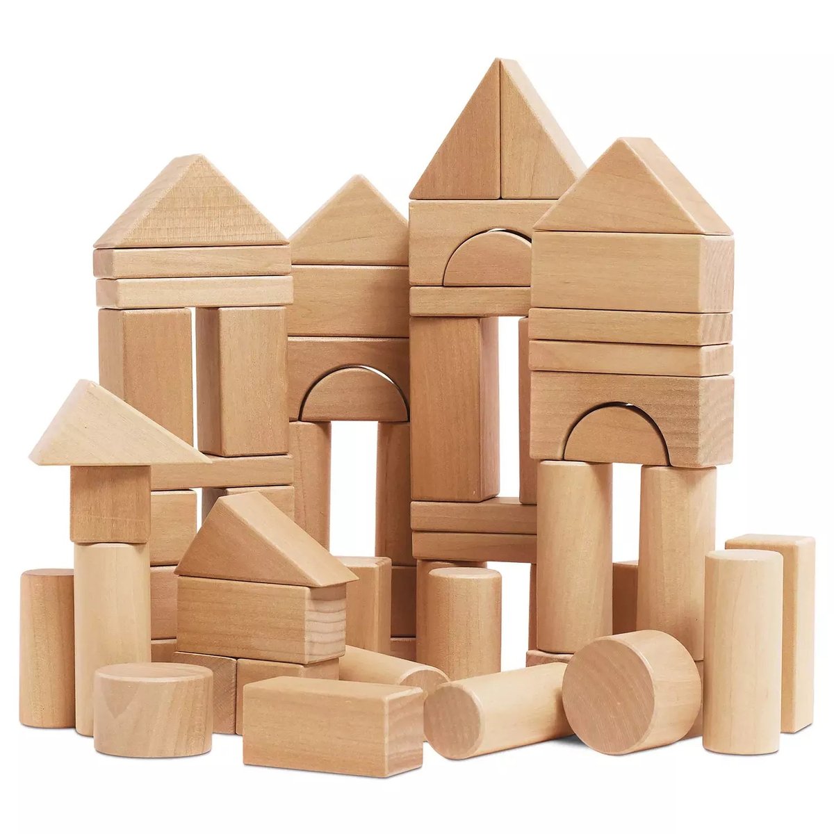 Blocs de construction en bois naturel beige, LE TOY VAN