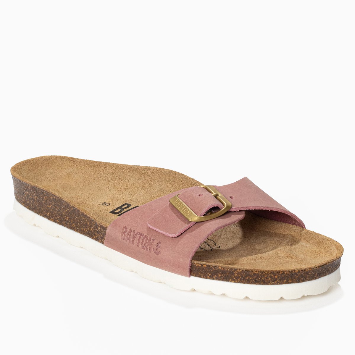 Sandales en cuir ZEPHYR rose, BAYTON