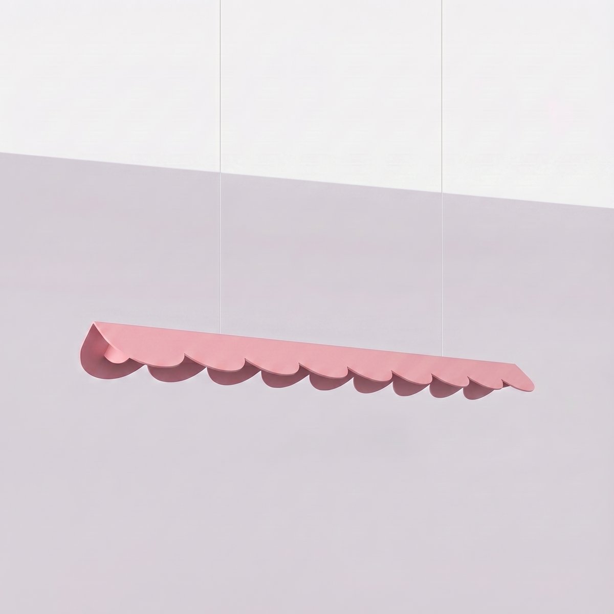 Suspension Aluminium Rose LED 1 Biscuit rose, EDEN