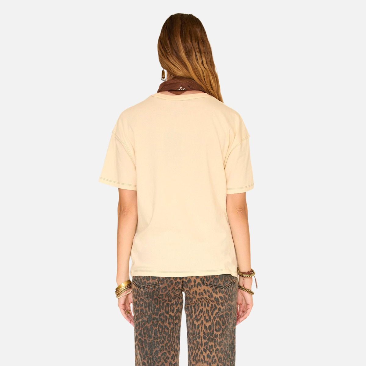 Tee shirt TAVITI RAMONES naturel, MKT STUDIO