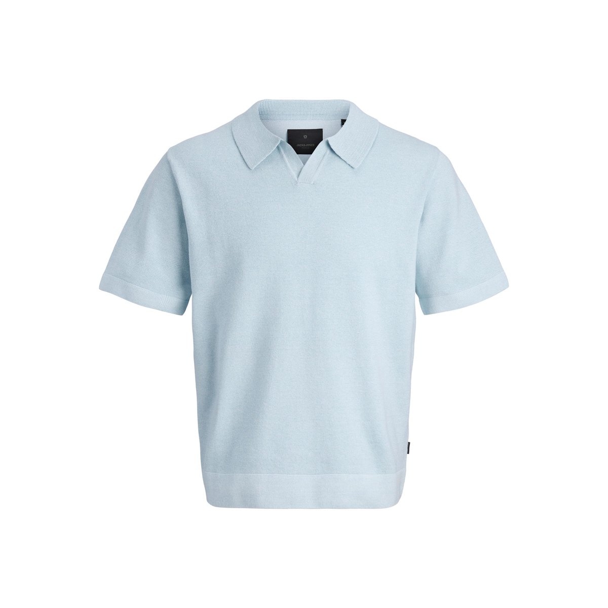Polo Tricoté chambray blue, JACK & JONES