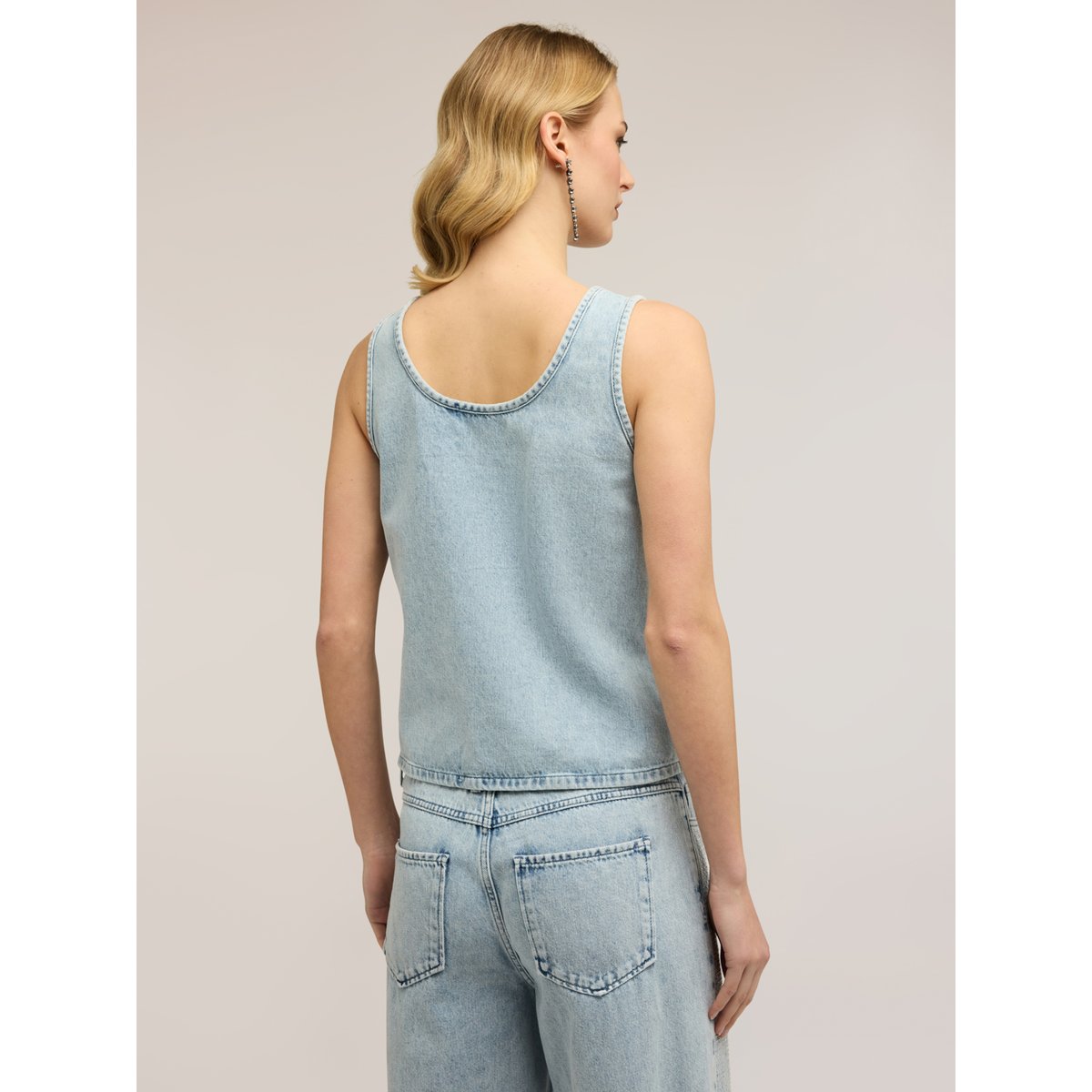 Top avec cristaux light - blue, MOTIVI