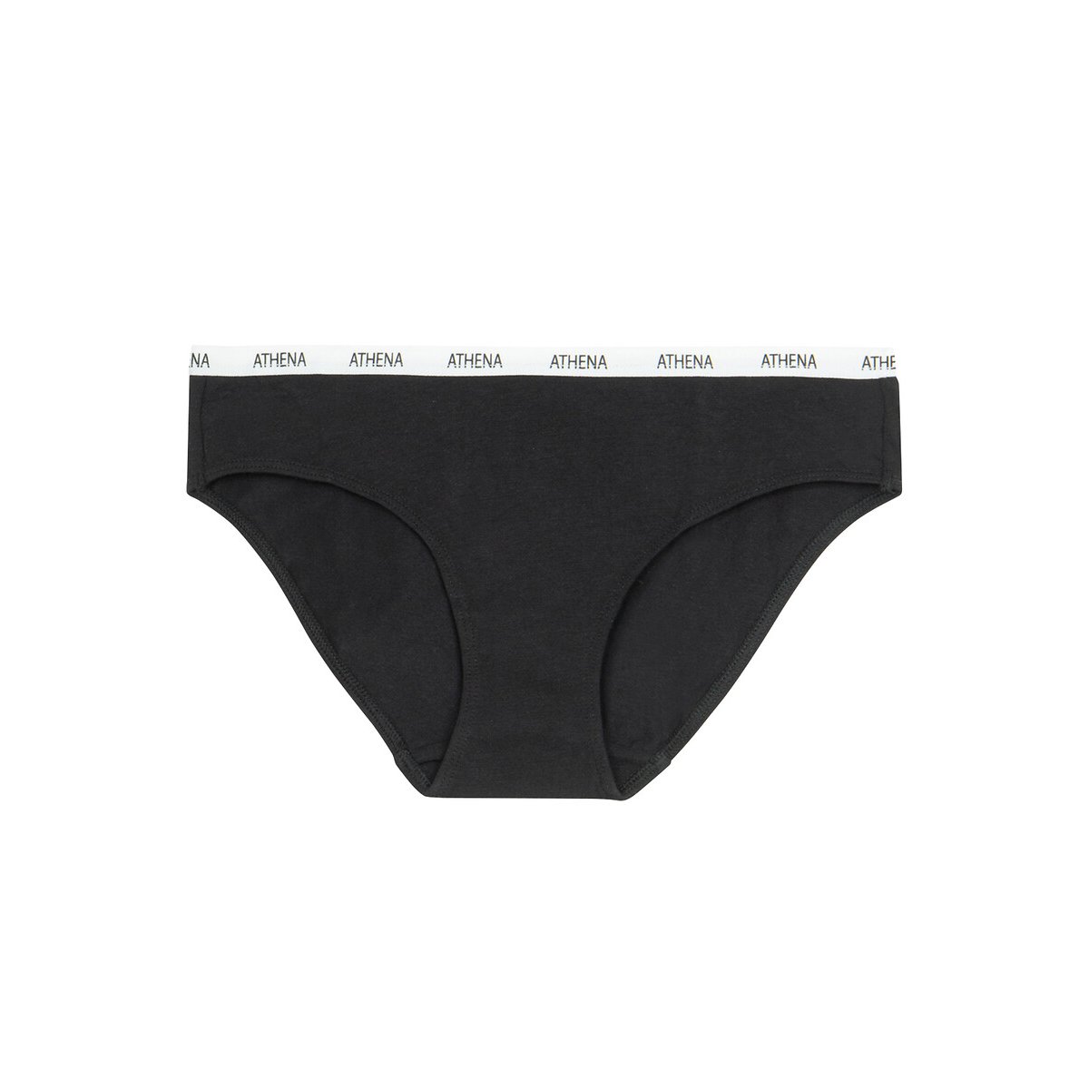 Set van 3 katoenen slipjes, Eco pack wit+roze+zwart, ATHENA