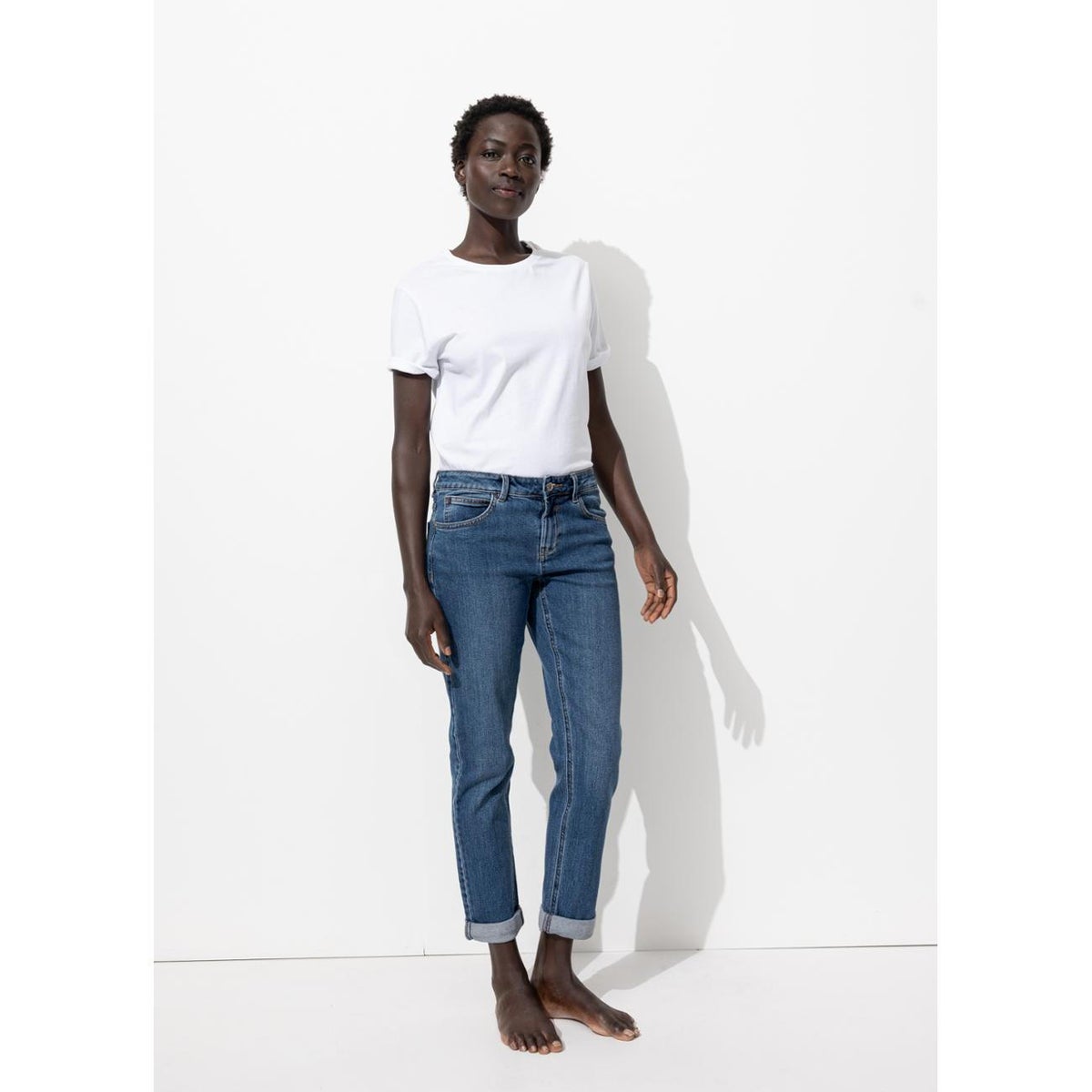 LUCIEN jean girlfriend jean brut, PROMOD