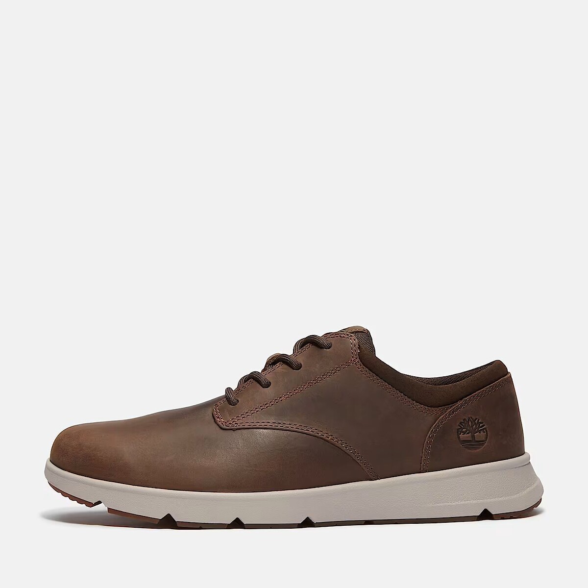 Baskets en cuir, Parker Street Low Lace marron foncé, TIMBERLAND