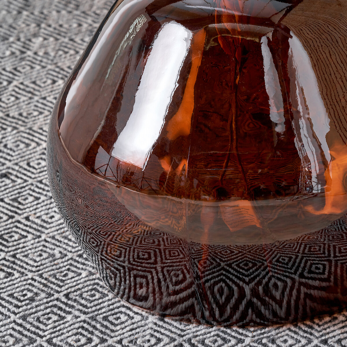 50cm Organic Shaped Recycled Glass Vase pecan, ÉDITÉ