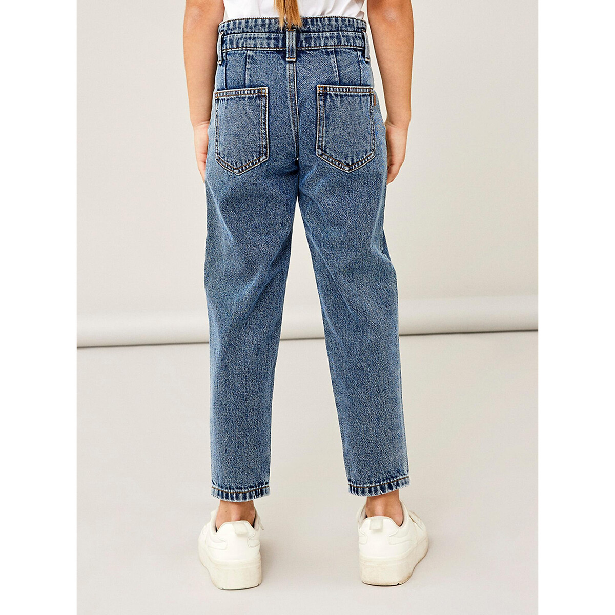 Jean Mom coupe baggy bleu denim, NAME IT