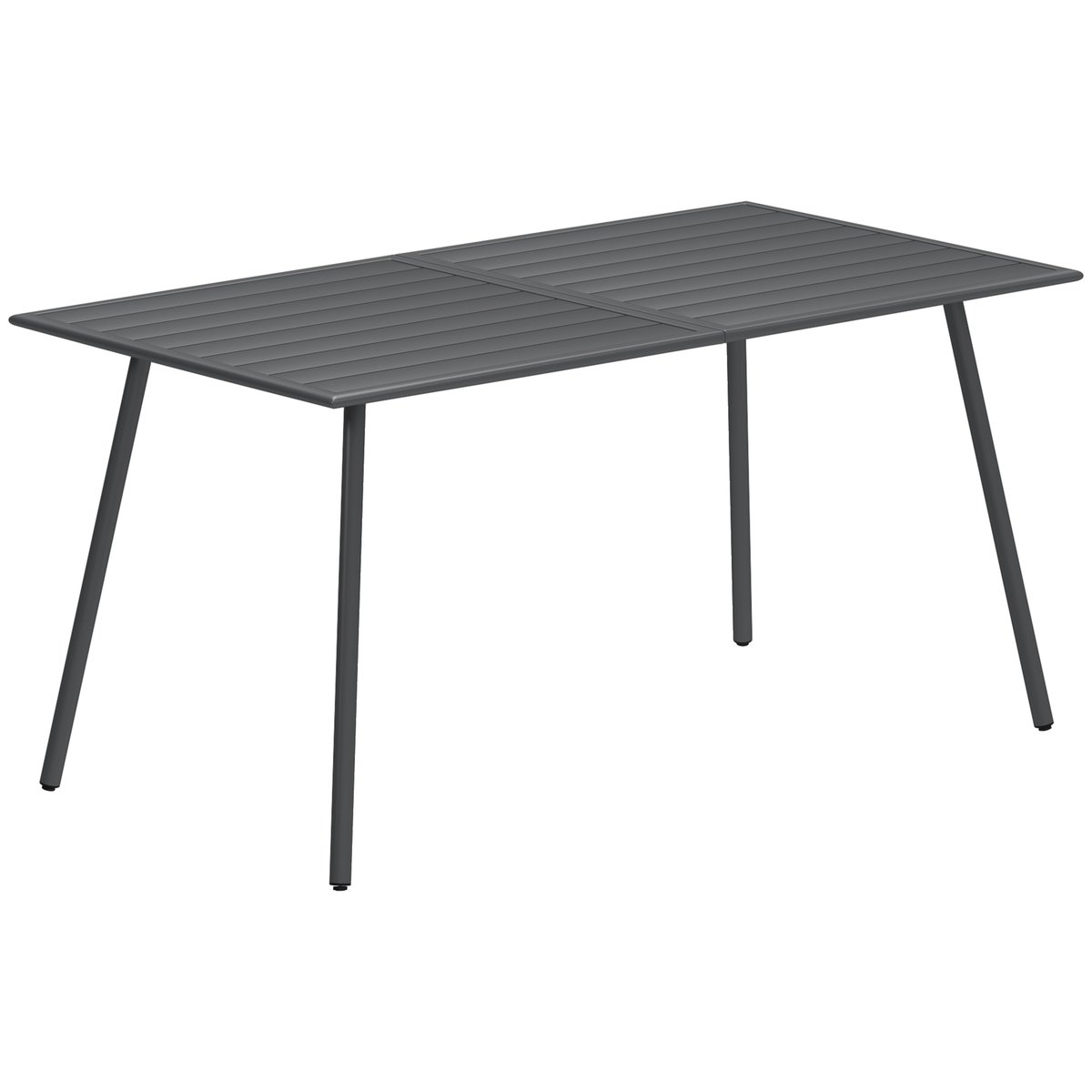 Table de jardin Acier Gris gris, OUTSUNNY