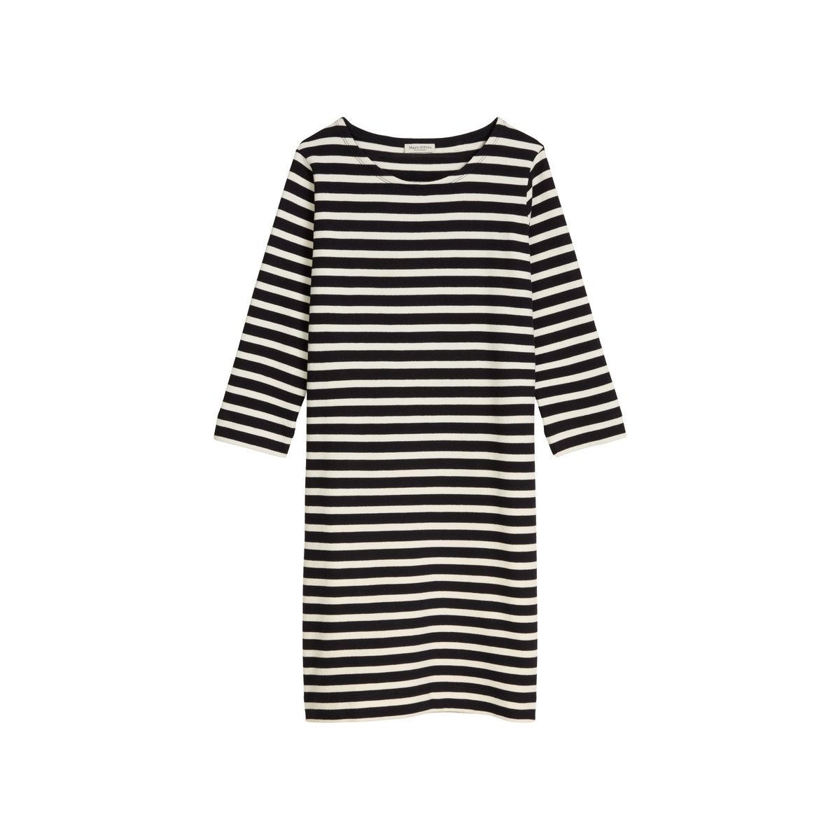 Robe en jersey rayé loose en jersey doux noir, MARC O'POLO