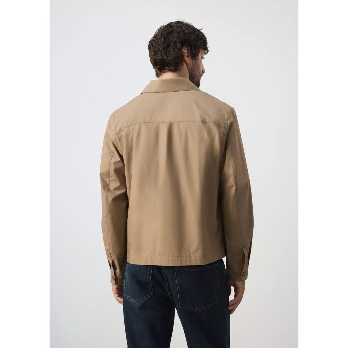 Veste légère coton orange brûlé, MANGO MAN