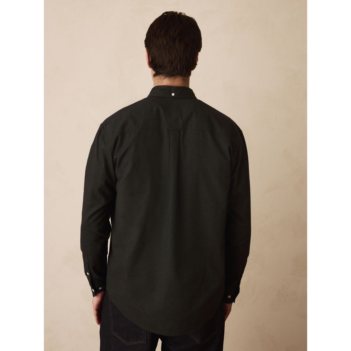 Chemise oxford effet brossé vert foncé, NEXT