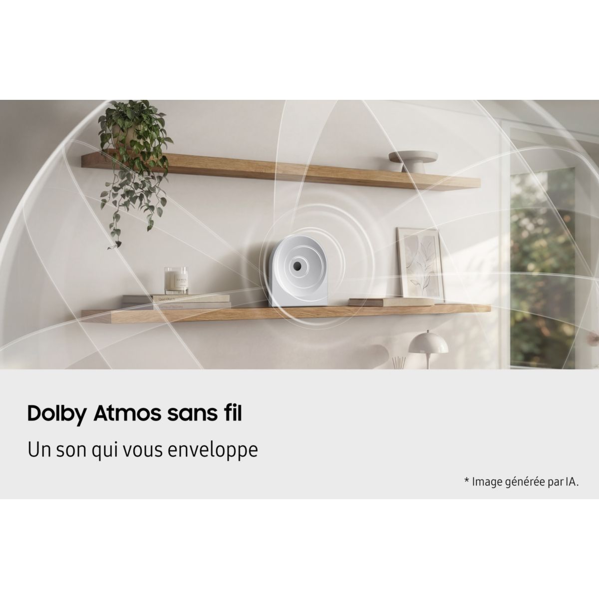 Enceinte sans fil Music Studio 5 HW-LS51H WiFi BT WHITE couleur unique, SAMSUNG