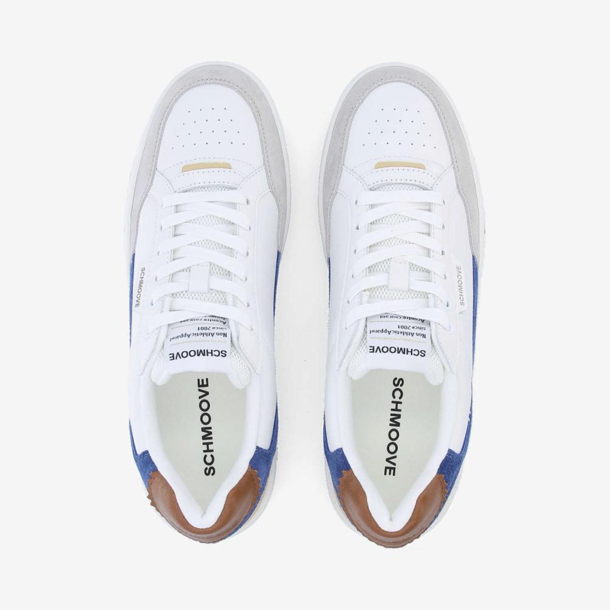 Sneakers BROOKLYN PREPPY blanc, SCHMOOVE