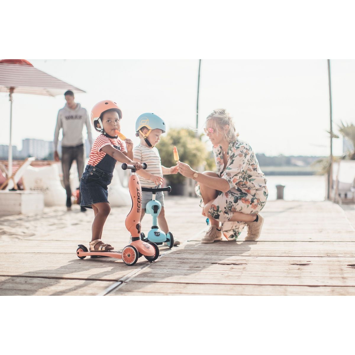 Casque myrtille, SCOOT AND RIDE