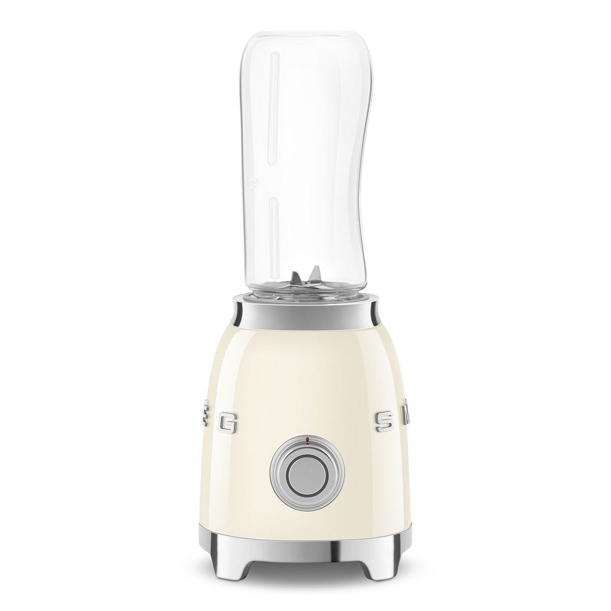 Mini blender avec bouteille supplémentaire PBF01 crème brillant, SMEG