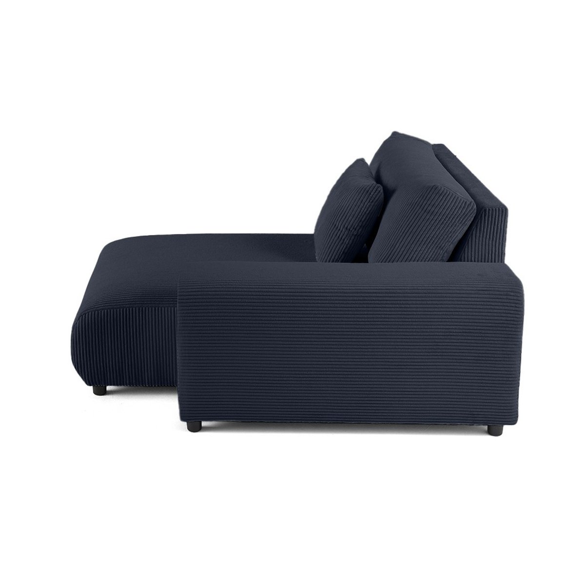 Module d'assise méridienne droit - GARANCE bleu nuit, BEST MOBILIER