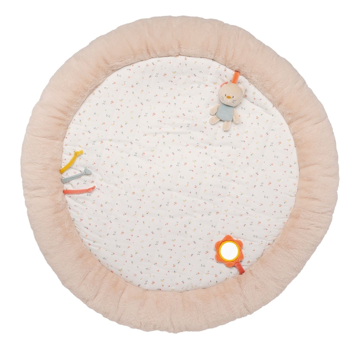 Tapis pouf avec arches Sable Beige beige, NATTOU