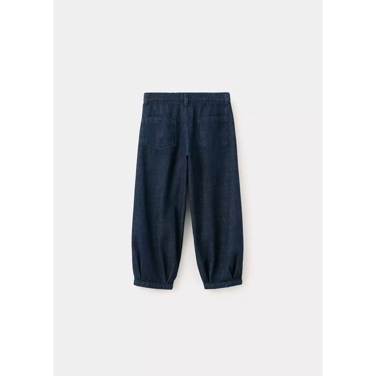 Jean bouffant à pinces bleu, MANGO BABY