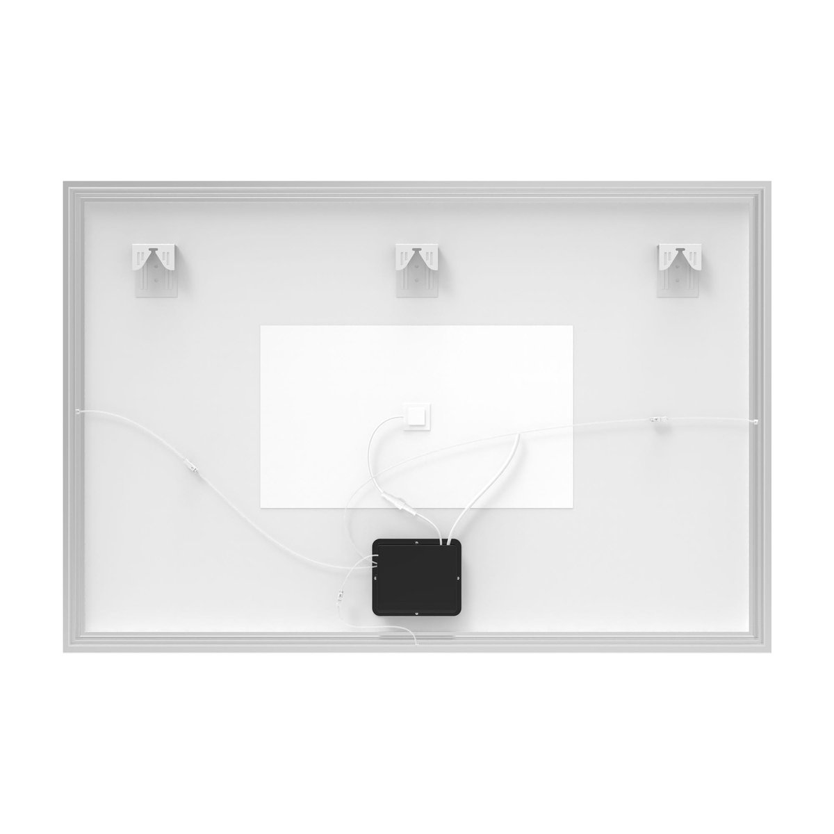 Miroir lumineux cadre chromé, NEO FRAME argent, SENSEA