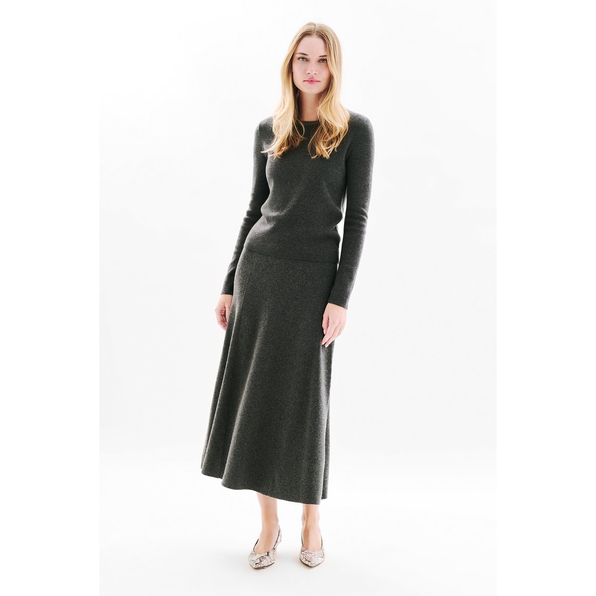 Pull droit élégant MINDY gris, CAROLL