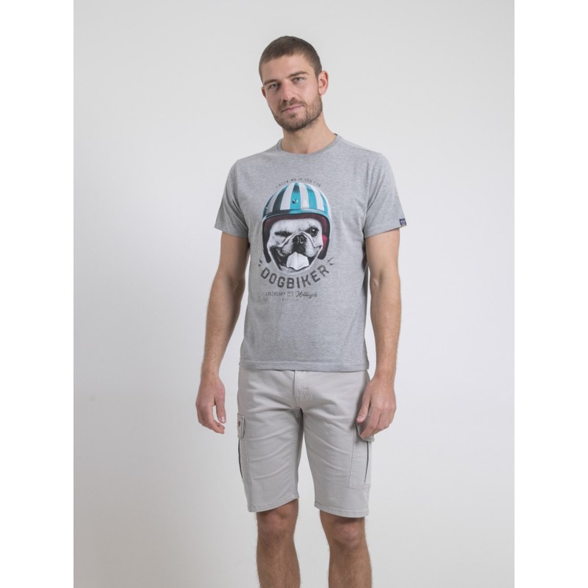 T-shirt Col Rond Pur Coton Namatou gris, RITCHIE