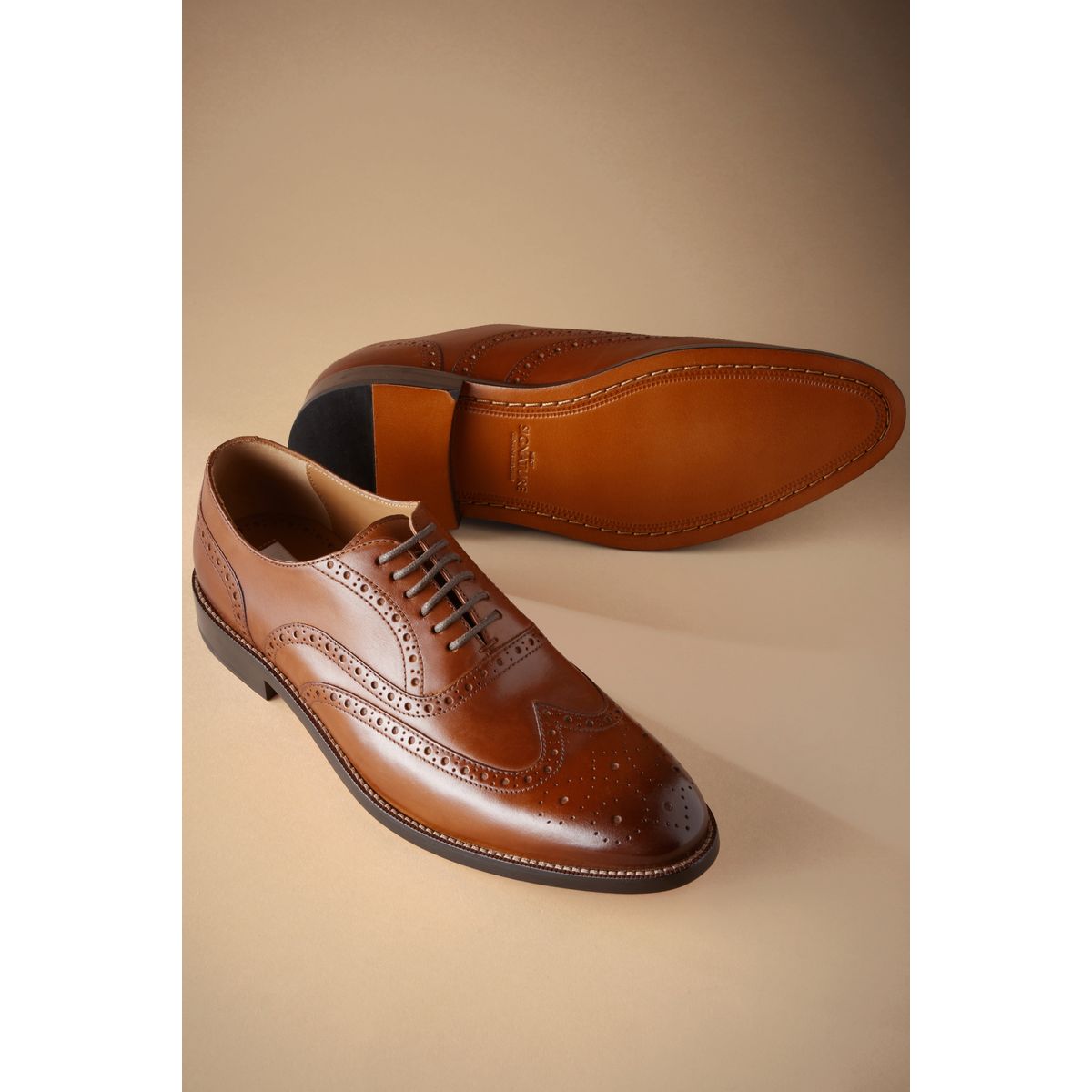 Chaussures richelieu à bout golf marron fauve, NEXT