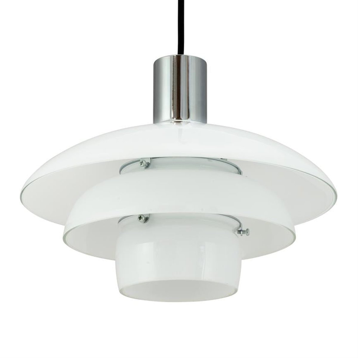 Suspension verre opale D28 MORPH blanc, DYBERG LARSEN