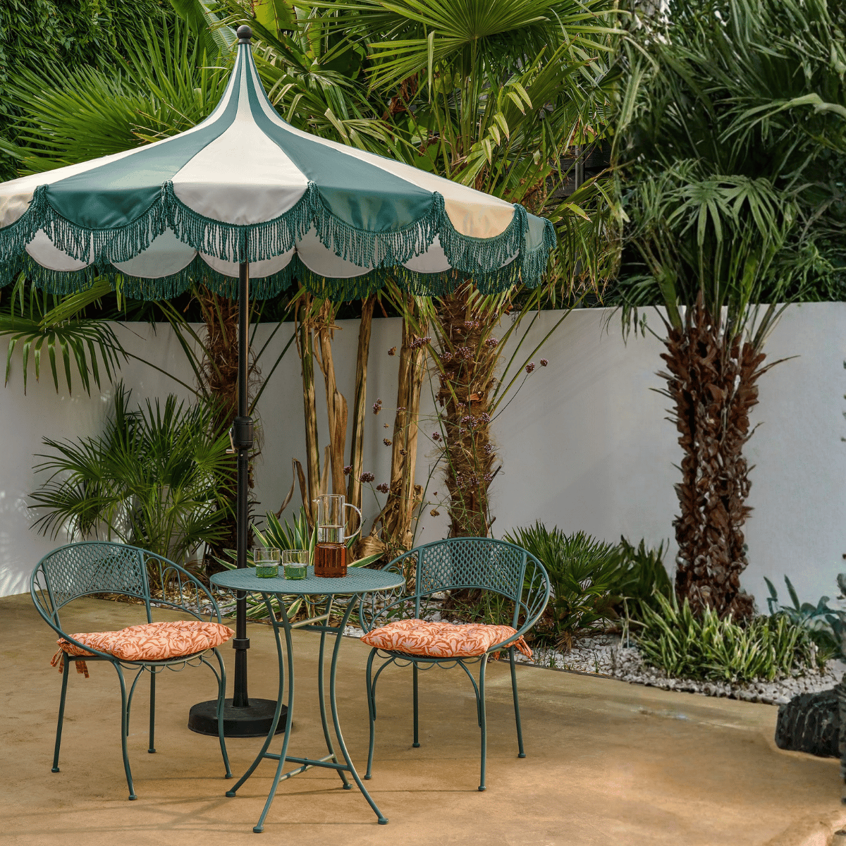Parasol KIM vert foncé, MICA DECORATIONS