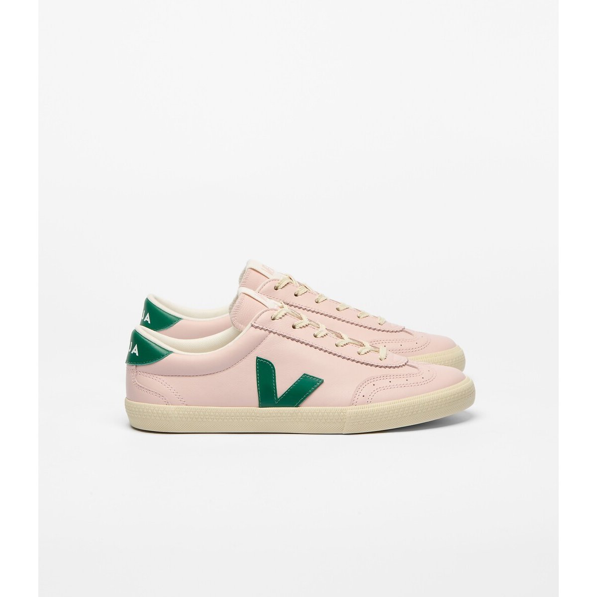 Baskets en cuir VOLLEY rose, VEJA